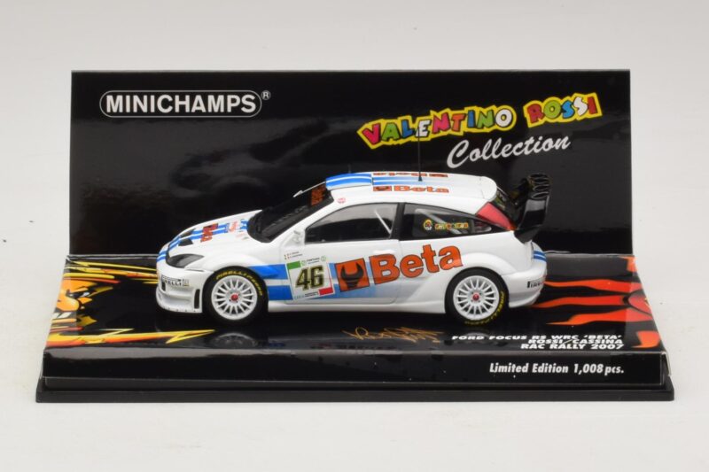 Ford Focus RS WRC #46 V. Rossi / C. Cassina RAC Rally 2007 Caixa Danificada Minichamps 1:43 Ford Focus RS WRC #46 V. Rossi / C. Cassina RAC Rally 2007 Caixa Danificada Minichamps 1:43 400078446-O1 Metal