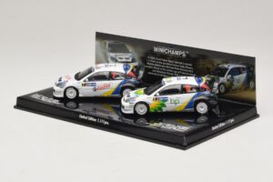 Ford Focus RS WRC Rally Mexico 2004 Set Minichamps 1:43 402048376 Metal - imagem 3 de 5