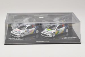 Ford Focus RS WRC Rally Mexico 2004 Set Minichamps 1:43 402048376 Metal - imagem 4 de 5