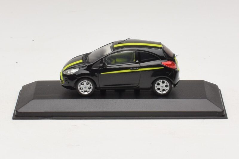 Ford Ka Mk2 Preto Amarelo Minichamps 1:43 Ford Ka Mk2 Preto Amarelo Minichamps 1:43 400088200 Metal