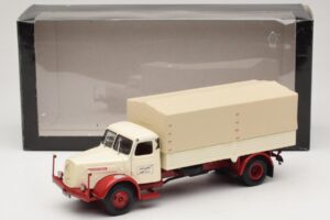 Henschel HS 140 Camião de Plataforma Branco Vermelho Minichamps 1:43 439171020 Metal - imagem 6 de 6