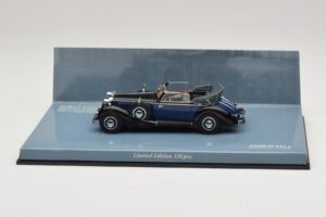 Horch 853 A Sport Cabriolet Preto Azul Minichamps 1:43 436012036 Metal
