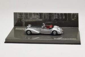 Horch 855 Special Roadster Prateado Preto Minichamps 1:43 436014204 Metal