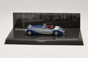 Horch 855 Special Roadster Prateado Azul Minichamps 1:43 436014202 Metal