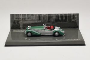 Horch 855 Special Roadster Prateado Verde Minichamps 1:43 436014205 Metal