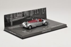 Horch 855 Spezial Roadster Prateado Vermelho Minichamps 1:43 436014206 Metal - imagem 2 de 5