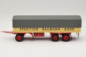Kassbohrer Reboque de Plataforma Baumann Bonn Minichamps 1:43 439161097 Metal - imagem 3 de 6
