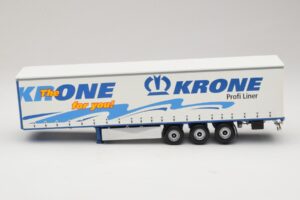 Krone Profiliner Semirreboque Articulado Com Cortinas Minichamps 1:43 439911120 Metal - imagem 3 de 6