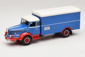 Krupp Titan Camião Furgão Azul Vermelho Minichamps 1:43 439069040 Metal