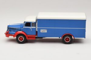 Krupp Titan Camião Furgão Azul Vermelho Minichamps 1:43 439069040 Metal - imagem 3 de 6