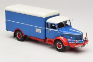 Krupp Titan Camião Furgão Azul Vermelho Minichamps 1:43 439069040 Metal - imagem 4 de 6