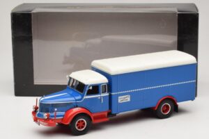 Krupp Titan Camião Furgão Azul Vermelho Minichamps 1:43 439069040 Metal - imagem 6 de 6
