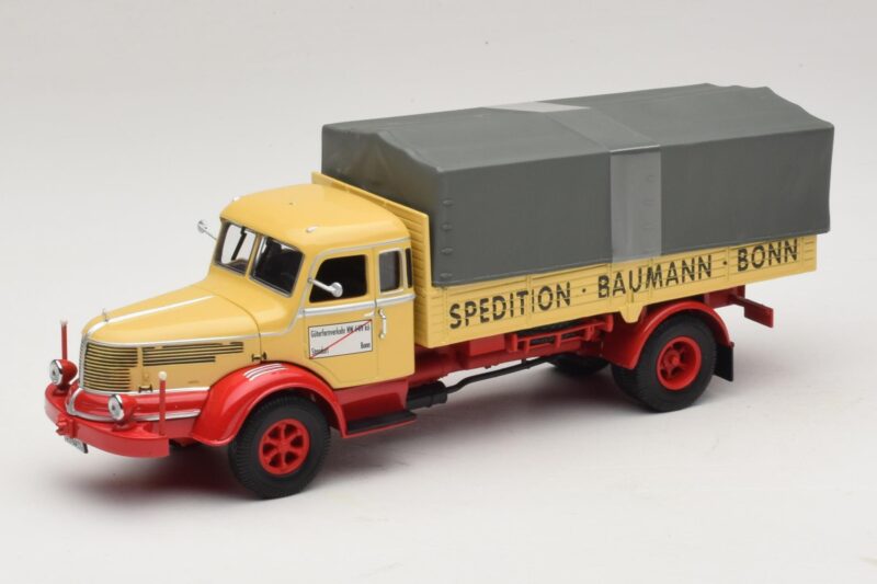 Krupp Titan Camião de Plataforma Baumann Bonn Minichamps 1:43 439069025 Metal