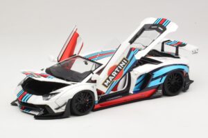 Lamborghini Aventador LB Works Martini Livery AUTOart 1:18 79185 Compósito - imagem 2 de 8