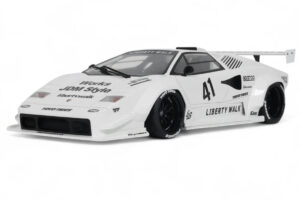 Lamborghini Countach LB-Works Branco GT Spirit 1:18 Z356-WH Resina