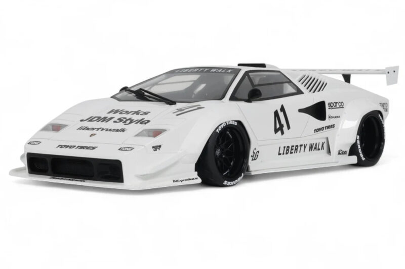 Lamborghini Countach LB-Works Branco GT Spirit 1:18 Z356-WH Resina