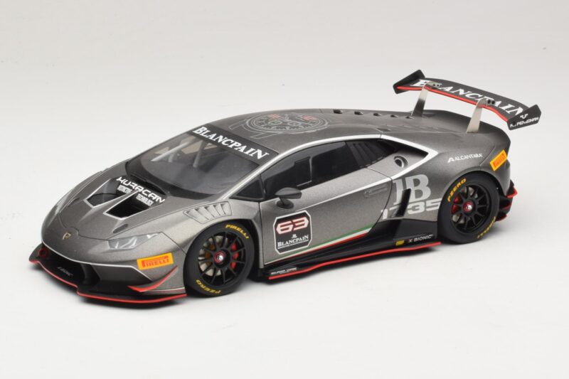 Lamborghini Huracan LP620-2 Super Trofeo #63 Cinzento Escuro 2016 AUTOart 1:18 81559 Compósito