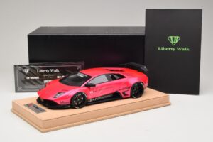 Lamborghini Murcielago Liberty Walk Rosa Brilhante AB Models 1:18 REMC044 Resina - imagem 7 de 7