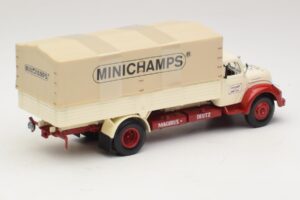 Magirus-Deutz S 7500 Jupiter Camião de Plataforma Branco Vermelho Minichamps 1:43 439141022 Metal - imagem 2 de 6