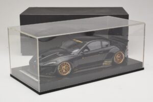 Maserati GranTurismo Liberty Walk Preto com Jantes Douradas AB Models 1:18 MAS-LB08-C Resina - imagem 7 de 7