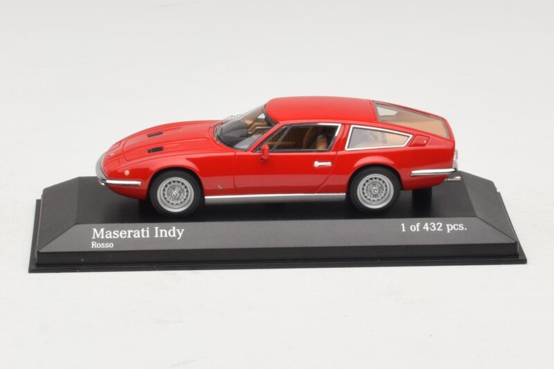 Maserati Indy Vermelho Minichamps 1:43 Maserati Indy Vermelho Minichamps 1:43 437123120 Metal
