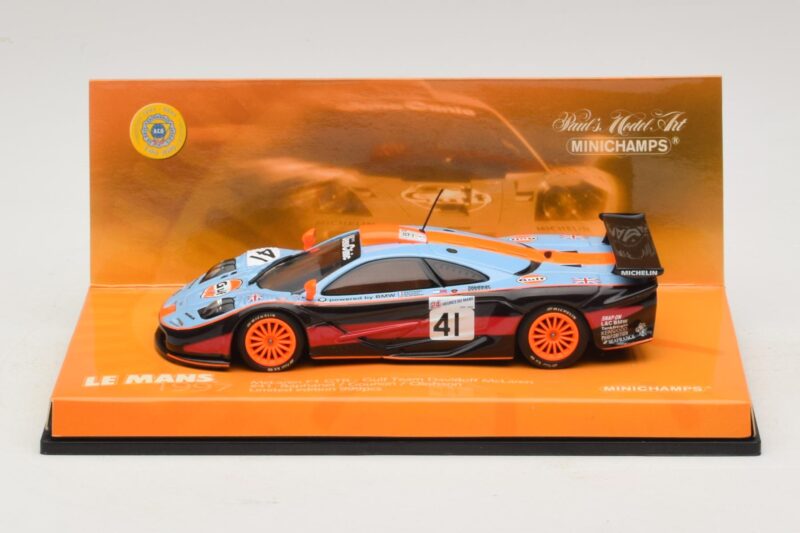 McLaren F1 GTR Gulf Team Davidoff #41 P-H. Raphanel / J-M. Gounon FIA GT Championship 1997 Minichamps 1:43 533174341 Metal