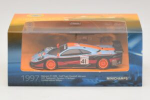 McLaren F1 GTR Gulf Team Davidoff #41 P-H. Raphanel / J-M. Gounon FIA GT Championship 1997 Minichamps 1:43 533174341 Metal - imagem 4 de 4
