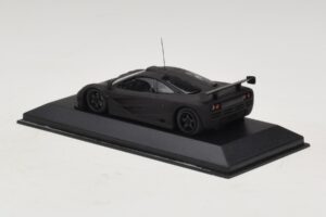McLaren F1 GTR Prototype Preto Fosco Com Rodas Pretas Minichamps 1:43 MCLAREN009 Metal - imagem 2 de 4