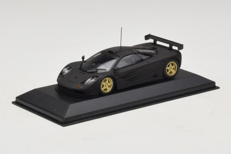 McLaren F1 GTR Prototype Preto Fosco Com Rodas Douradas Minichamps 1:43 McLaren F1 GTR Prototype Preto Fosco Com Rodas Douradas Minichamps 1:43 MCLAREN008 Metal