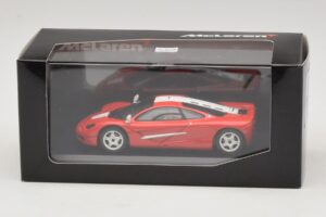 McLaren F1 Vermelho Com Riscas Brancas Minichamps 1:43 MCLAREN005 Metal - imagem 4 de 4