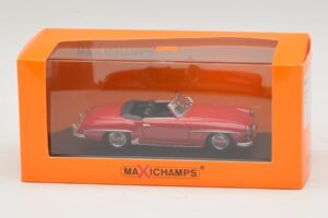 Mercedes 190 SL Vermelho Maxichamps 1:43 940033131-O Metal - imagem 4 de 4