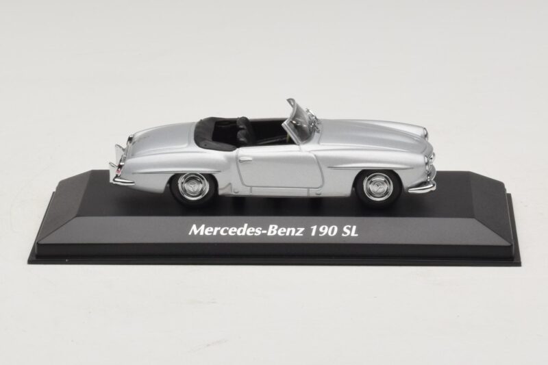 Mercedes 190 SL W121 Prata Maxichamps 1:43 Mercedes 190 SL W121 Prata Maxichamps 1:43 940033130 Metal