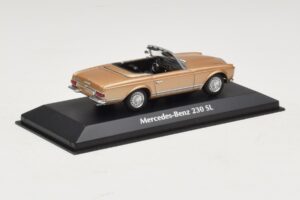 Mercedes 230 SL W113 Dourado Metálico Maxichamps 1:43 940032230 Metal - imagem 2 de 4