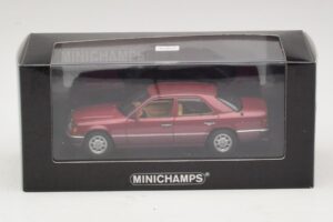 Mercedes 230E W124 Vermelho Metálico Minichamps 1:43 400037001 Metal - imagem 4 de 4