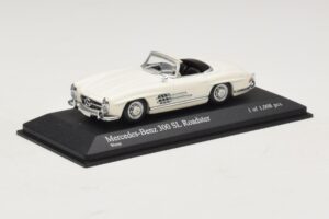 Mercedes 300 SL W198 Roadster Branco Minichamps 1:43 400039034 Metal - imagem 2 de 4