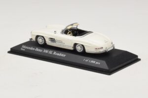 Mercedes 300 SL W198 Roadster Branco Minichamps 1:43 400039034 Metal - imagem 3 de 4