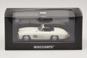 Mercedes 300 SL W198 Roadster Branco Minichamps 1:43 400039034 Metal - imagem 4 de 4