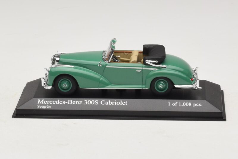 Mercedes 300S Cabriolet Verde Minichamps 1:43 430032335 Metal