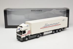 Mercedes Actros 1844LS Koffersattelzug Hammer Aachen Minichamps 1:43 499039105 Metal - imagem 6 de 6