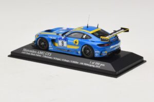 Mercedes AMG GT3 Black Falcon #9 Y. Buurman / M. Engel 24 Hours of Nurburgring 2016 Minichamps 1:43 437163009 Metal - imagem 3 de 5
