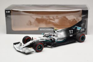 Mercedes AMG Petronas W10 #77 V. Bottas German GP 2019 Minichamps 1:18 110191177 Metal - imagem 6 de 7