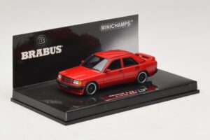 Mercedes Brabus 3.6S 190E W201 Vermelho Minichamps 1:43 437032600 Metal - imagem 2 de 5