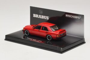 Mercedes Brabus 3.6S 190E W201 Vermelho Minichamps 1:43 437032600 Metal - imagem 3 de 5