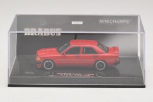 Mercedes Brabus 3.6S 190E W201 Vermelho Minichamps 1:43 437032600 Metal - imagem 4 de 5