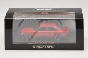 Mercedes Brabus 3.6S 190E W201 Vermelho Minichamps 1:43 437032600 Metal - imagem 5 de 5