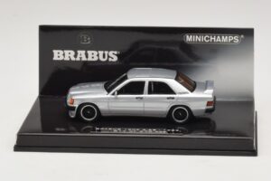 Mercedes Brabus 3.6S 190E W201 Prata Minichamps 1:43 437032604 Metal