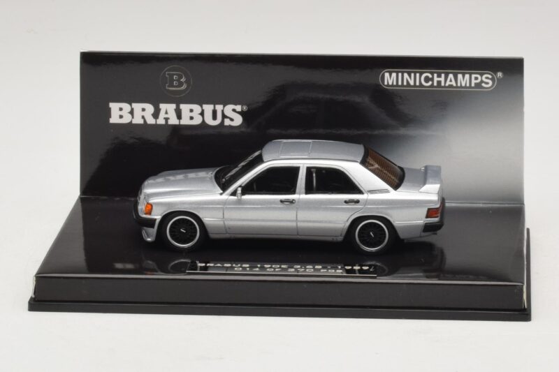Mercedes Brabus 3.6S 190E W201 Prata Minichamps 1:43 437032604 Metal