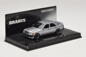 Mercedes Brabus 3.6S 190E W201 Prata Minichamps 1:43 437032604 Metal - imagem 2 de 5