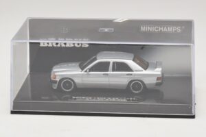 Mercedes Brabus 3.6S 190E W201 Prata Minichamps 1:43 437032604 Metal - imagem 4 de 5