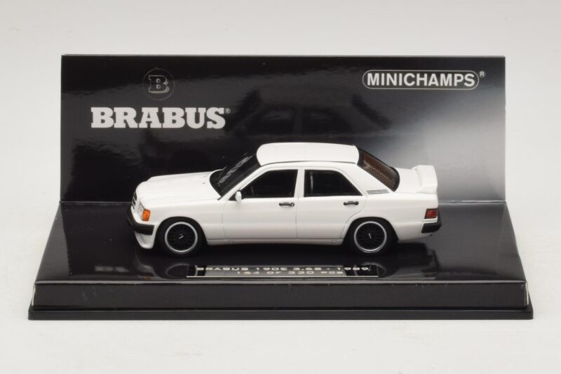 Mercedes Brabus 3.6S 190E W201 Branco Minichamps 1:43 437032602 Metal